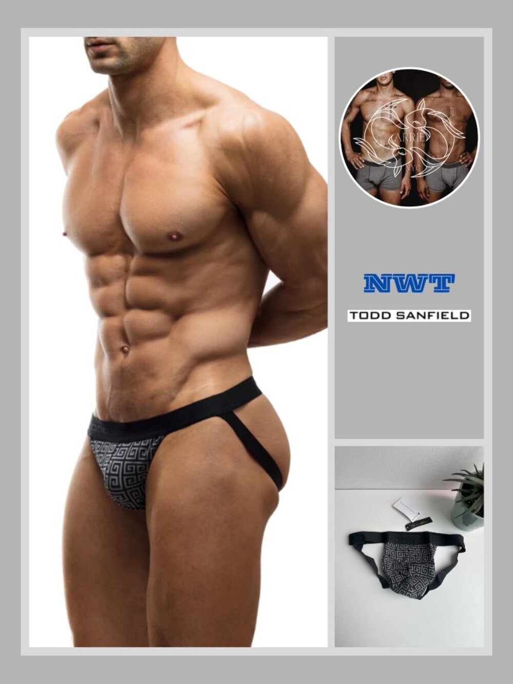 Todd Sanfield - Supima Jock - Large Greek Key (M)